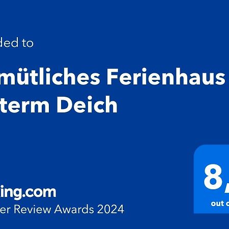 Gemuetliches Ferienhaus Hinterm Deich Nordstrand Esterno foto