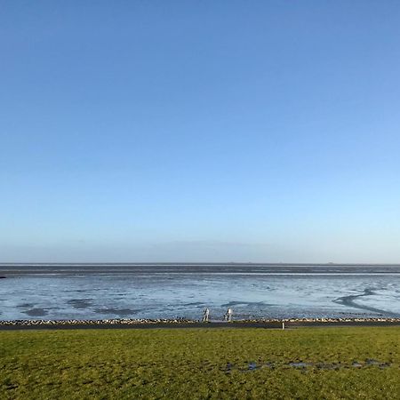 Gemuetliches Ferienhaus Hinterm Deich Nordstrand Esterno foto
